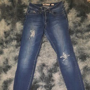 Dark blue jeans